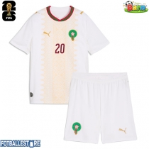 Marokko Ayoub El Kaabi #20 Bortedraktsett Barn VM 2026 Kortermet (+ Korte bukser)